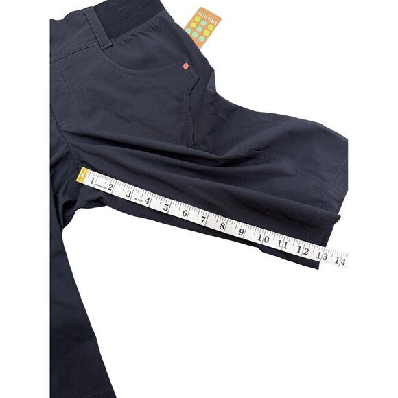 Title Nine Clamber Shorts Navy Blue Technical Stretch 12" Womens Size 2 NEW - Picture 6 of 9